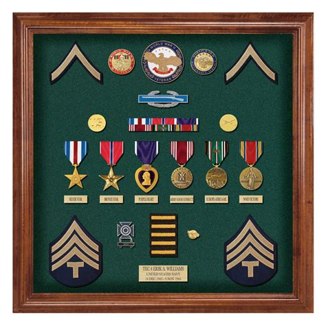 military shadow box medals